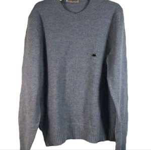 Vintage VTG Kappa Shetland Wool Sweater in Lt Blue sz M L